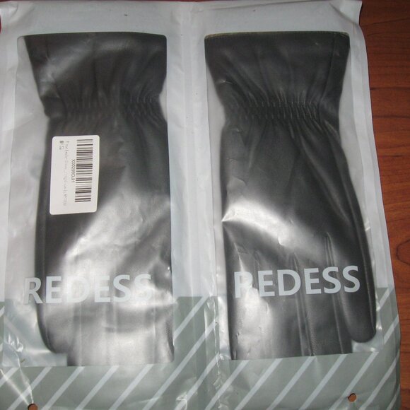 REDESS Leather Gloves Dark Brown Women's M 7 1/2 NEW NIP - Picture 1 of 5
